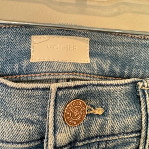 Mother The Hustler High Rise Flare Leg Ankle Jeans in Cutting Class Size 25 NWT - Picture 11 of 12